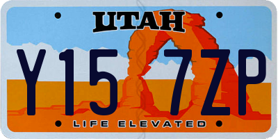 UT license plate Y157ZP