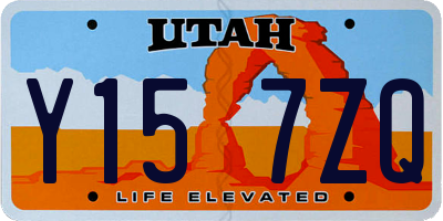 UT license plate Y157ZQ