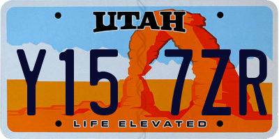 UT license plate Y157ZR