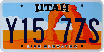 UT license plate Y157ZS
