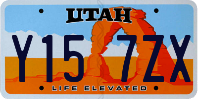 UT license plate Y157ZX