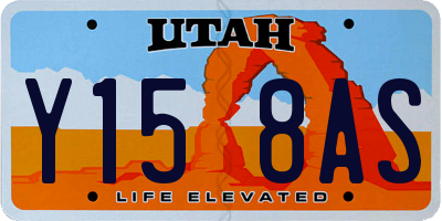 UT license plate Y158AS
