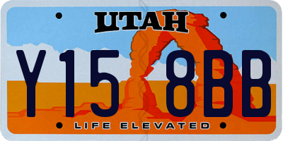 UT license plate Y158BB
