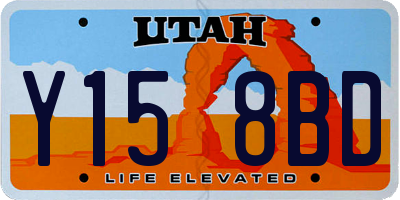 UT license plate Y158BD