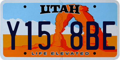 UT license plate Y158BE