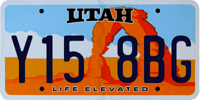 UT license plate Y158BG
