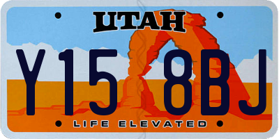 UT license plate Y158BJ