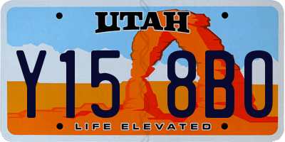 UT license plate Y158BO