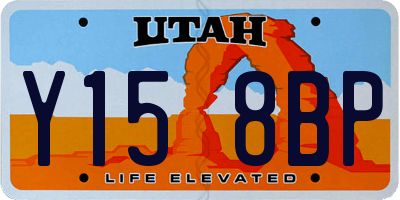UT license plate Y158BP