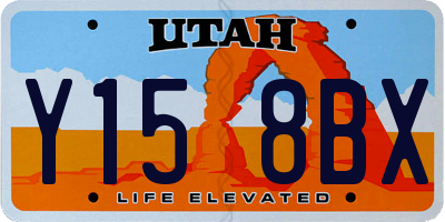 UT license plate Y158BX