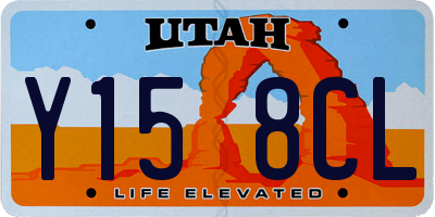 UT license plate Y158CL