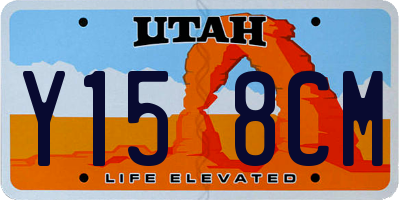 UT license plate Y158CM