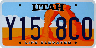 UT license plate Y158CO