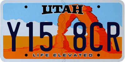 UT license plate Y158CR