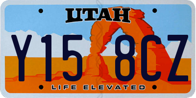 UT license plate Y158CZ