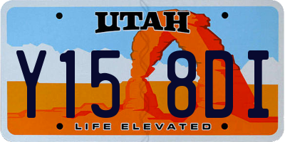 UT license plate Y158DI
