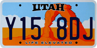 UT license plate Y158DJ