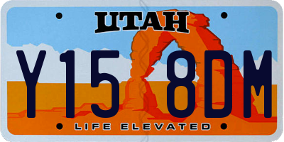 UT license plate Y158DM