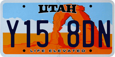 UT license plate Y158DN