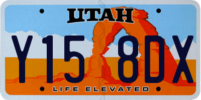 UT license plate Y158DX