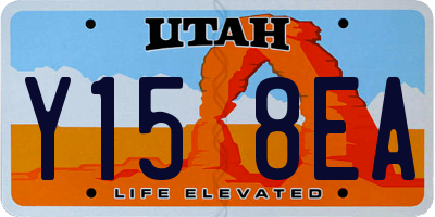 UT license plate Y158EA