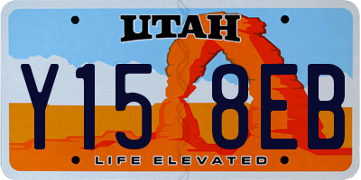 UT license plate Y158EB