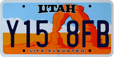 UT license plate Y158FB