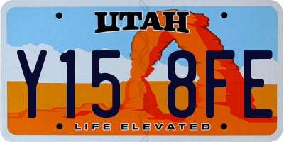 UT license plate Y158FE