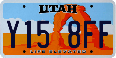 UT license plate Y158FF