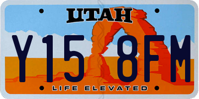 UT license plate Y158FM