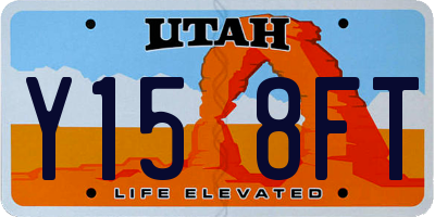 UT license plate Y158FT