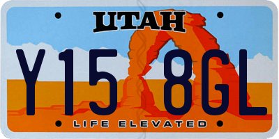 UT license plate Y158GL