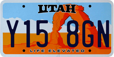 UT license plate Y158GN