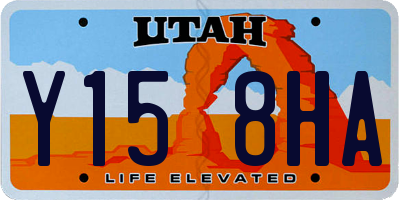 UT license plate Y158HA