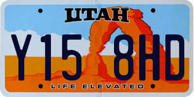 UT license plate Y158HD