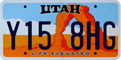 UT license plate Y158HG