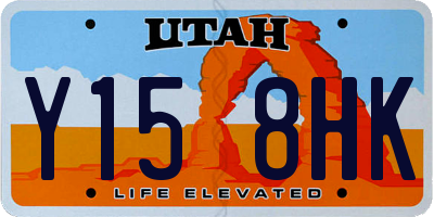 UT license plate Y158HK