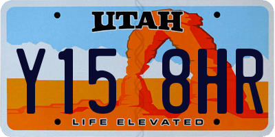 UT license plate Y158HR