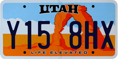 UT license plate Y158HX