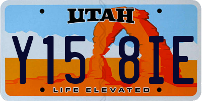 UT license plate Y158IE