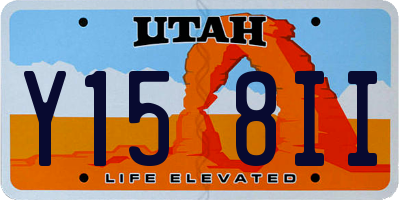 UT license plate Y158II