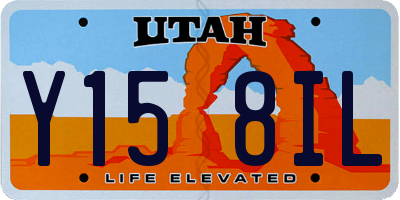UT license plate Y158IL