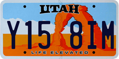 UT license plate Y158IM
