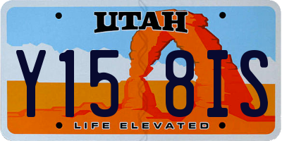 UT license plate Y158IS