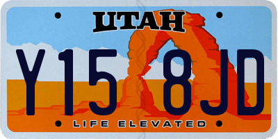 UT license plate Y158JD