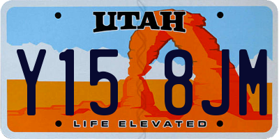 UT license plate Y158JM