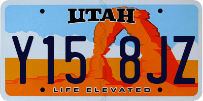 UT license plate Y158JZ