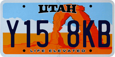 UT license plate Y158KB