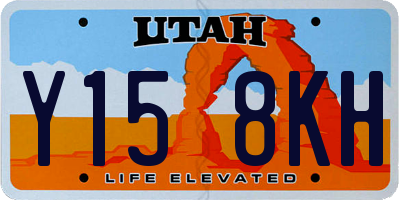 UT license plate Y158KH