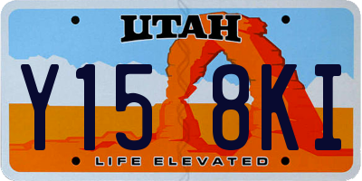 UT license plate Y158KI